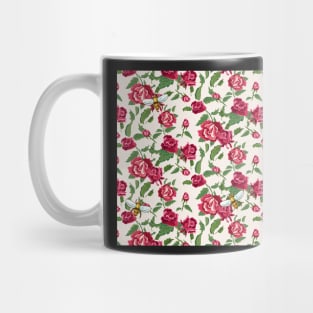 Honey Bees and Pretty Flowers Mug